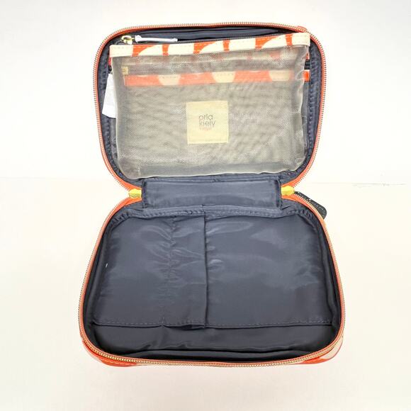 Orla Kiely Orange Stem Pattern Makeup Bag Cosmetic Organizer - Picture 6 of 8